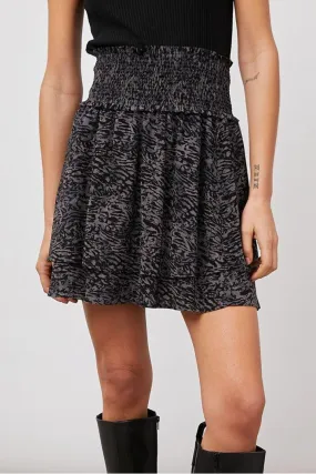 Addison Skirt Charcoal Abstract Animal