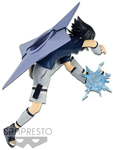 Banpresto Naruto Vibration Stars-Uchiha Sasuke-, Multiple Colors (BP17427)