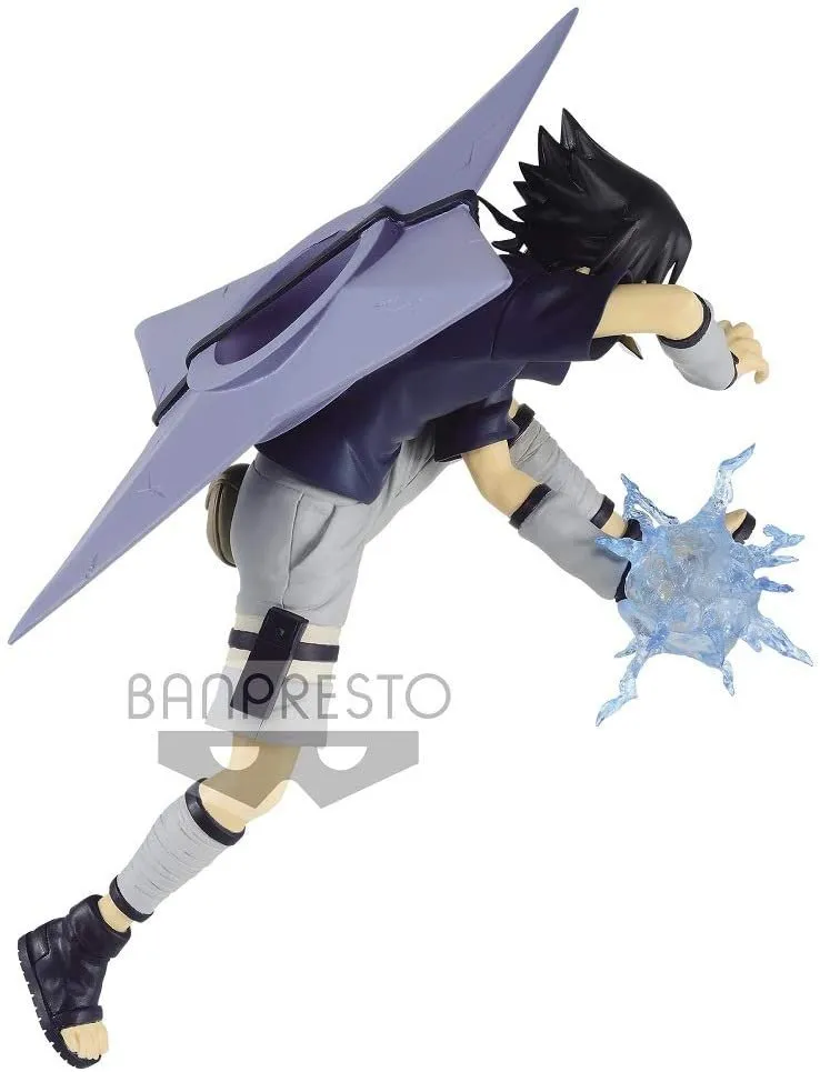 Banpresto Naruto Vibration Stars-Uchiha Sasuke-, Multiple Colors (BP17427)