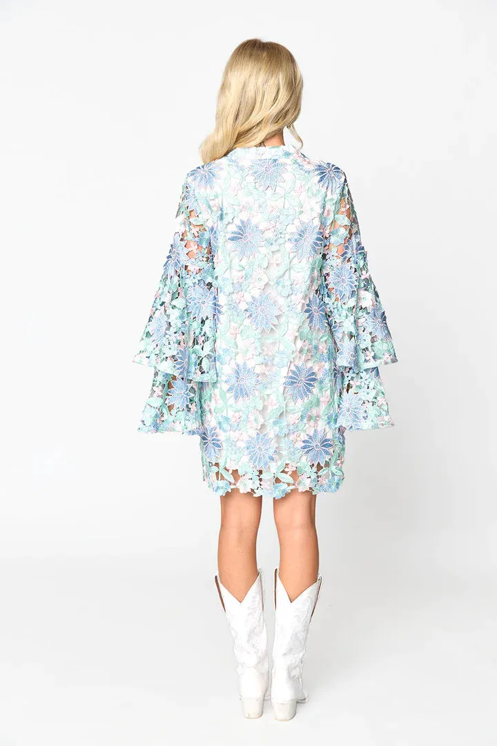 BuddyLove: GAYLE LONG SLEEVE MINI DRESS - BELLFLOWER