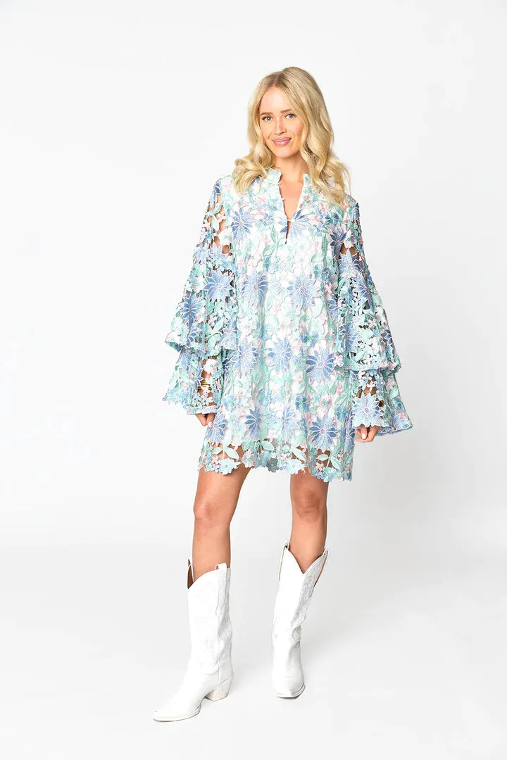 BuddyLove: GAYLE LONG SLEEVE MINI DRESS - BELLFLOWER