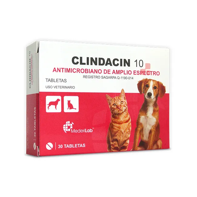 Clindacin 10 Antimicrobiano 30 Tabletas - MederiLab