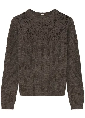 Gustav Jami knit with lace 51415 Sweater - Animal Fur