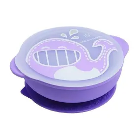 Marcus & Marcus Silicone Suction Bowl & Lid Purple