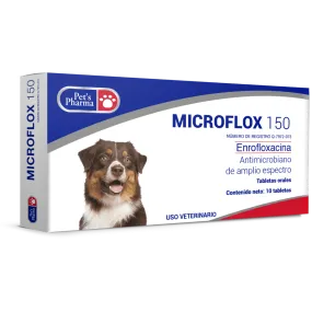 Microflox 150 - 10 Tabletas Pet's Pharma