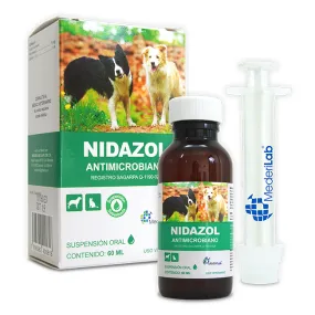 Nidazol Antimicrobiano Suspensión Oral 60 Ml - MederiLab