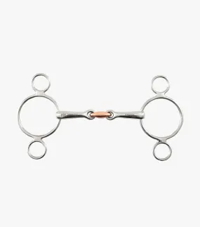 PE Two Ring Gag with Copper Lozenge