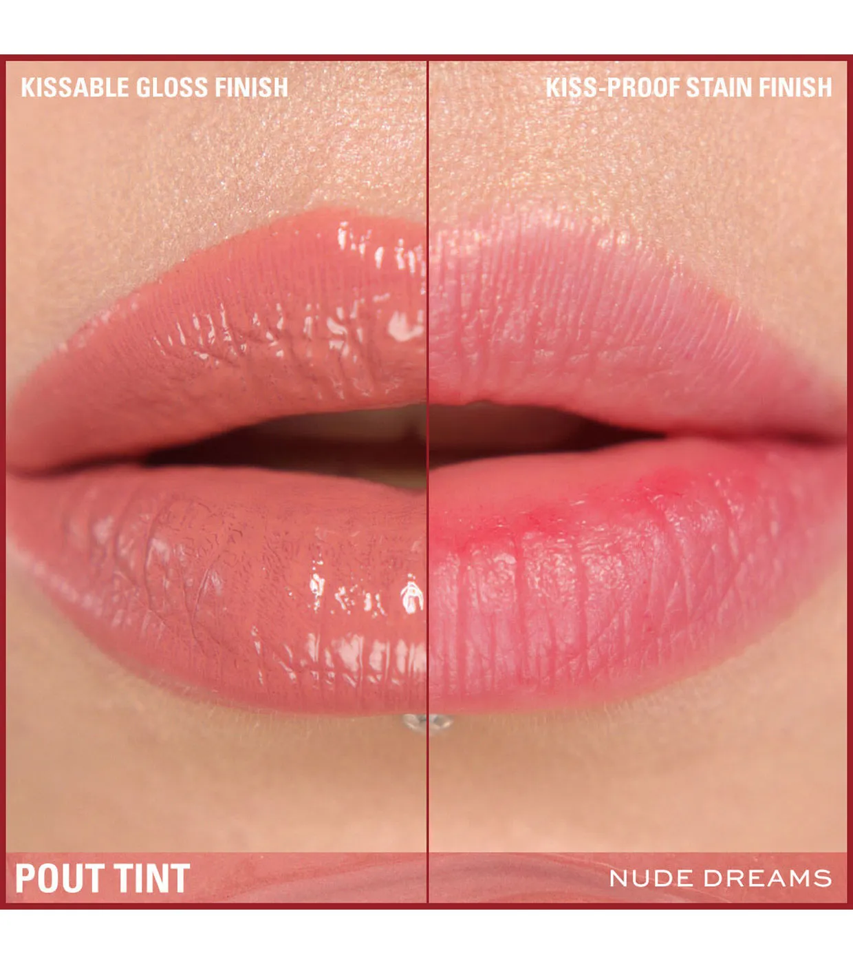 Revolution - Labial líquido Pout Tint - Nude Dreams