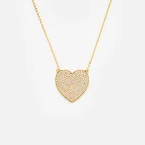 You Have My Whole Heart Pave Necklace